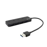 USB &scaron;akotuvas i-tec USB 3.0 Metal HUB 4 prievadai su atskirais įjungimo/i&scaron;jungimo jungikliais