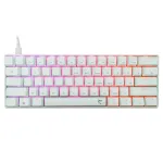 Laidinė mechaninė klaviatūra White Shark Shinobi-2 (GK-004211) &mdash; US i&scaron;dėstymas, Red jungikliai, balta