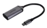 UNITEK V1420A vaizdo kabelio adapteris 0,15 m USB Type-C HDMI pilka
