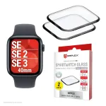 Displex Unbreakable Full Cover Smart Glass Apple Watch SE3/SE2/SE (40mm), 2 vnt., itin plonas, nuo kra&scaron;to iki kra&scaron;to, Eco Mount