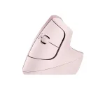 LOGITECH Lift de&scaron;inei rankai belaidė vertikali pelė Rose / Dark Rose