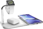 Zens Dual+Watch Aliumininis belaidis įkroviklis &ndash; indukcinė plok&scaron;tė + maitinimo adapteris