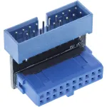 InLine USB 3.0 vidinis adapteris, lizdas į ki&scaron;tuką, kampuotas į vir&scaron;ų, 33448O