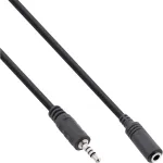 InLine garso adapterio laidas 4 kontaktų 2,5 mm ki&scaron;tukas / 4 kontaktų 3,5 mm lizdas 3 m