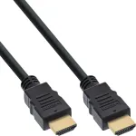 InLine HDMI kabelis, HDMI High Speed su Ethernet, ki&scaron;tukas / ki&scaron;tukas, juodas, 3 m