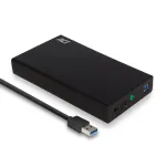 I&scaron;orinis HDD/SSD dėklas ACT AC1405 3.5 colio SATA USB 3.2 Gen1 juodas