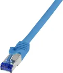 Logilink Professional Ultraflex - jungiamasis kabelis - RJ-45 (M) į RJ-45 (M) - 0,25 m - 6 mm - S/FTP - Cat.7 (kabelis) / CAT 6a (jungtys) - halogeninis, liejinis, su apsauga nuo užkabinimo - mėlyna