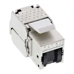 InLine RJ45 Keystone Jack Snap-In modulis Cat.6a su dulkių dangteliu, juodas