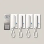Siedle SET CA 812-4 E/W - Laidas - Nerūdijantis plienas - Baltas - Sieninis