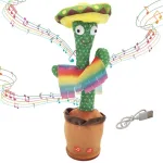 &Scaron;okantis kaktusas su sombrero Extralink Toys, dainuojantis vaikams LED USB