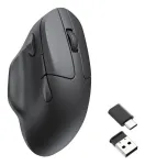 Belaidė pelė Keychron M7 8K juoda &ndash; kompakti&scaron;ka ergonomi&scaron;ka, įkraunama
