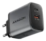 Sieninis įkroviklis AXAGON ACU-PQ67, 67W, PD3.0 + QC4+, 1x USB-C + 1x USB-A, 100&ndash;240V, pilka/juoda
