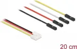 DeLOCK 86947 IoT Grove laidas, 4 kontaktų Grove ki&scaron;tukas į 4 jumper lizdus, 0,2 m
