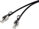 Renkforce RF-4538216 tinklo kabelis juodas 0,5 m Cat6a S/FTP (S-STP) (RF-4538216)