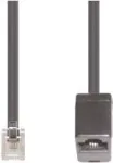 Telefono kabelis e+p T 19 6 m juodas