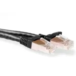 ACT Black 30 m SFTP CAT6A jungiamasis kabelis su apsaugotais RJ45 ki&scaron;tukais