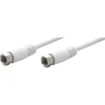 Wentronic Goobay SAT jungiamasis kabelis, baltas, 10 m &ndash; F ki&scaron;tukas F ki&scaron;tukas (11742)