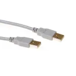 USB 2.0 A ki&scaron;tukas - USB A ki&scaron;tukas dramblio kaulo spalvos 2,00 m ACT SB2502