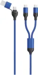 USB kabelis 2GO 797366 1,2 m USB-A / USB-C 2x USB-C juodai mėlynas