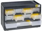 Dėžė sandėliavimui allit VarioPlus Basic 15, 300&times;190&times;135 mm, juoda/geltona