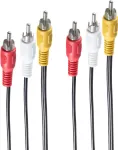Vaizdo kabelio adapteris ShiverPeaks BS90024-5 5m 3 x RCA