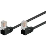 Wentronic 96085 tinklo kabelis, RJ-45 į RJ-45, Cat5e U/UTP, juodas