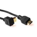 ACT 0,5 m HDMI High Speed laidas v2.0 HDMI-A patelė kampuota - HDMI-A patelė tiesi
