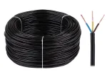 Elektrinis kabelis OMY 3x0,75 300/300V juodas