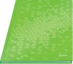 Leitz Notebook WOW A4 languotas kietu vir&scaron;eliu 90g/80 lapų, Ra&scaron;tas, Žalia