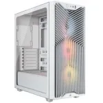 Corsair 3200D RS ARGB PC korpusas, Midi-Tower, ATX, grūdintas stiklas - Baltas