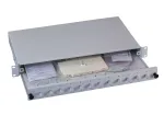 Pataisų skydas 1U EFB Elektronik B71006.12OM4 &ndash; ST &scaron;viesolaidiniai jungtys, metalinis, 483&times;44.5&times;244 mm