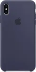 Apple Silicone Case iPhone XS Max vidurnakčio mėlyna