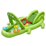 Bestway Later Gator pripučiamas vandens žaidimų centras ir baseinas vaikams 2,34 m x 1,63 m x 87 cm
