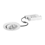 Brumberg 39353073 DAMITA LED lubinis prožektorius baltas 6W 230V IP65 sukamas fazinis reguliavimas 3000K &scaron;ilta balta