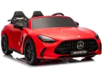 LEAN CARS Mercedes GT63 AMG DK-GT63 24V LCD Battery-Operated Car, Red