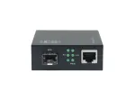 LevelONE GVM-2000 Smart Gigabit RJ45&ndash;SFP medijos keitiklis, tinkamas 19 colių stovo montavimui, 10/100/1000 Mbps