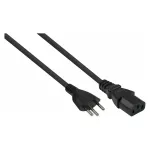 Kabelmeister Swiss Power Cord Type J SEV 1011 to IEC C13 Black 1,8m