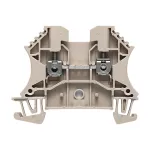Weidm&uuml;ller W-Series Praeinamoji gnybtų jungtis, 2,5 mm&sup2;, 24 A, 800 V, smėlio spalvos, varžtinis sujungimas, montavimui ant DIN bėgelio, 100 vnt.