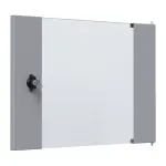 EFB Elektronik stiklinės durelės X-Rack sieniniam korpusui 9U, pilkos RAL 7035 spalvos (WGX-TUR09GR.G)