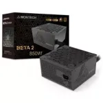 Montech BETA 2 80 PLUS Bronze Power Supply, ATX 3.1, PCIe 5.1 - 850 W, juoda