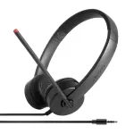 Lenovo Stereo Analog Headset laidinis ausinių rinkinys su mikrofonu, juodas