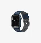 UNIQ Linus Apple Watch Strap Airosoft Silicone Nautical Blue 42/44/45/49mm