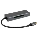Akasa AK-CR-09BK 3 viename USB 3.2 Gen1 Type-C atminties kortelių skaitytuvas