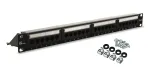 GETFORT PGF-5EUTP24-B4 Cat.5e UTP 24 prievadų skirstymo pultas 1U 19 inch stelažo juodas