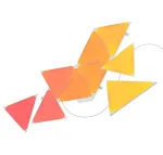 Nanoleaf NL47-0002TW-9PK trikampiai LED skydeliai &ndash; 9 vnt., RGB, montuojami ant sienos, AC maitinimas, balti