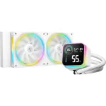 DeepCool LQ240 WH skystinis procesoriaus au&scaron;intuvas, AMD AM4/AM5, baltas