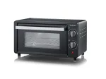 Severin TO 2062 mini orkaitė, 9 L, 800 W, su rotisserie, &scaron;epetėliuotu nerūdijančiu plienu/juoda