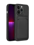 iLike Apple Card Cover dėklas, skirtas iPhone 14 Pro 6,1 colio, juodos spalvos