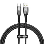 Baseus Glimmer USB-A į USB-C laidas 100W 1m juodas