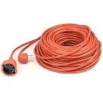POWER PLANT, LLC 40 m sunkiasvoris ilgintuvas su 1 Schuko ki&scaron;tukiniu lizdu, 3x2,5 mm&sup2; guminis kabelis, IP44, 16A, 230V, juodas